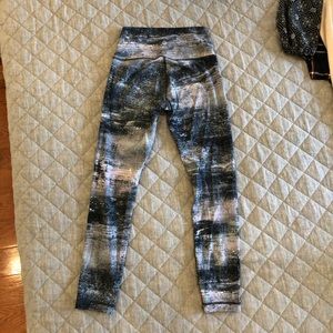 Lululemon Wunder Under Crop Printed Leggings